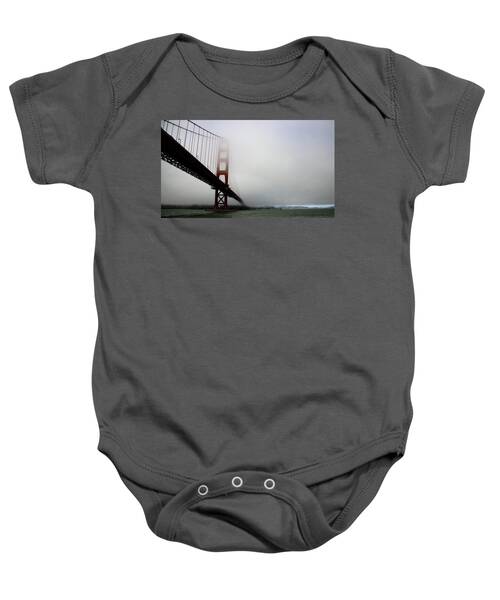 Golden Gate Bridge Disappears Into Misty Fog Baby One-Piece