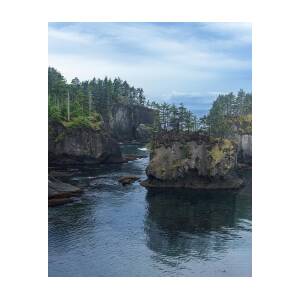 Serene Coastal Rocky Landscape by Brandon Wichmann Serene Coastal Rocky Landscape by Brandon Wichmann
