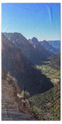 Breathtaking Zion Canyon View Beach Towel
