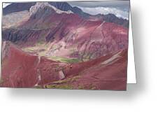 Majestic Colorful Mountain Range Greeting Card