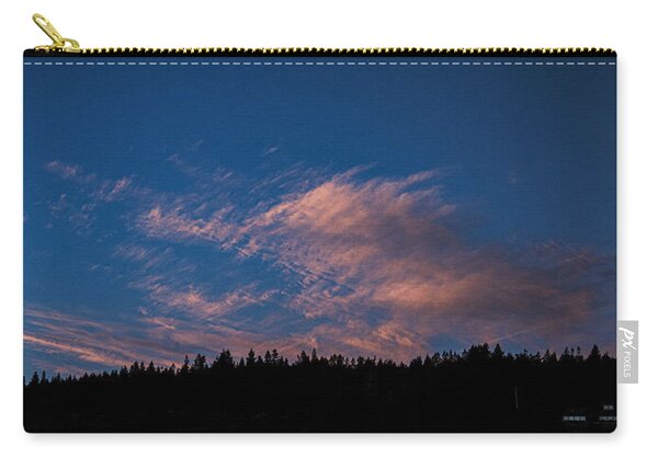 Twilight Over Forested Horizon Zip Pouch