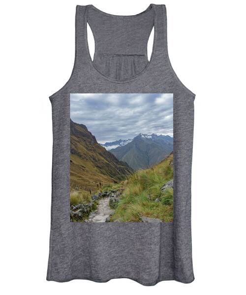 Trail Through Majestic Mountain Landscape To Dead Woman's Pass Women's Tank Top