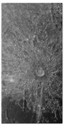 Lunar Surface Craters In Detail Beach Towel