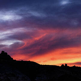 Vivid Twilight over Rocky Silhouette