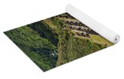 Ancient Terraces And Ruins In Andes Mountains Yoga Mat