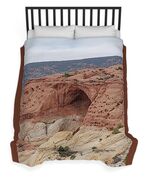 Natural Arch In Desert Landscape Duvet Cover