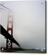 Golden Gate Bridge Disappears Into Misty Fog Acrylic Print
