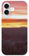 Serene Mountain Sunrise In Bryce Canyon National Park iPhone Case