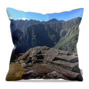 Majestic Mountain Views At Machu Picchu Throw Pillow