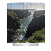 Dramatic Coastal Cliff Scene Shower Curtain