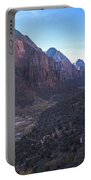 Breathtaking Valley Vista In Zion National Park Portable Battery Charger