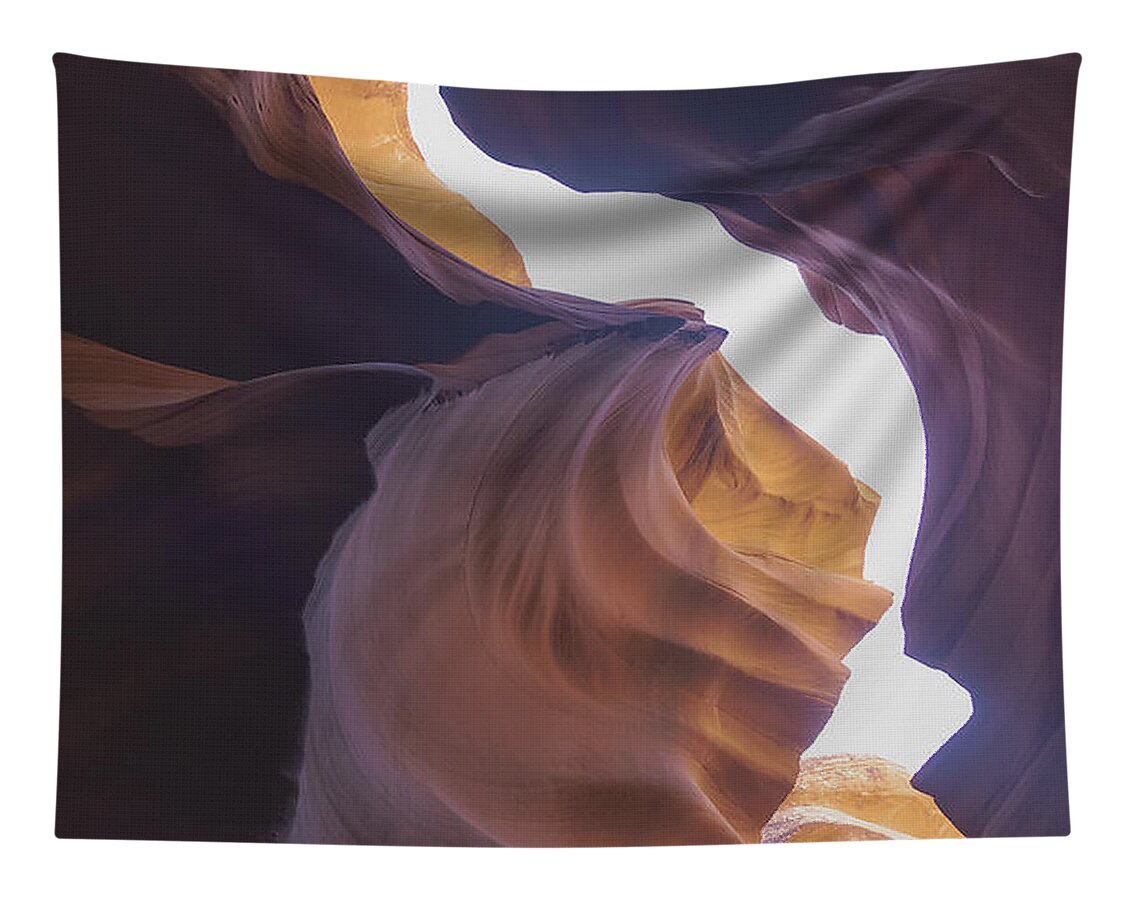 Antelope Canyon Curves And Light Play Tapestry
