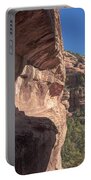 Canyon View Framed By Rocky Cliffs Portable Battery Charger