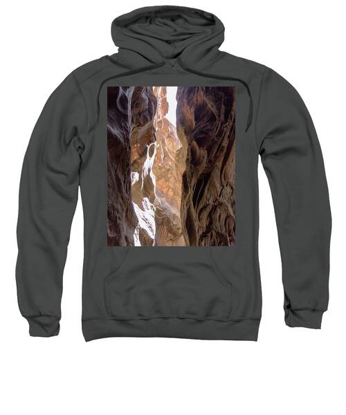 Sunlit Canyon Walls In The Narrows Sweatshirt