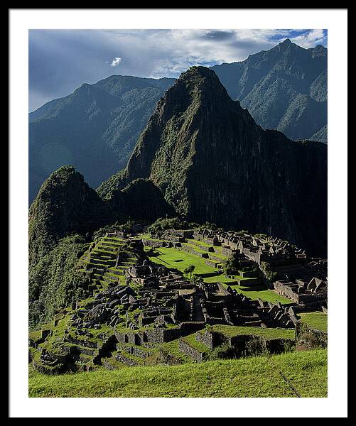 Majestic Ruins In A Mountain Valley Framed Print