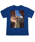 Canyon View Framed By Rocky Cliffs Youth T-Shirt
