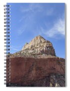 Majestic Mountain Peak Under Blue Sky Spiral Notebook