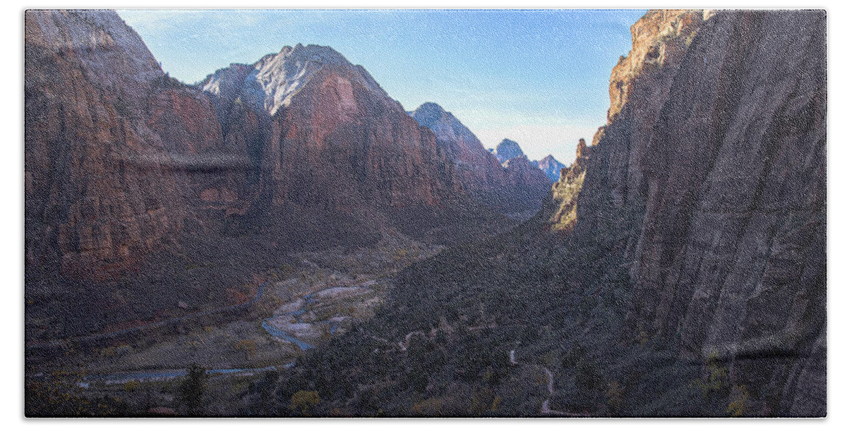 Breathtaking Valley Vista In Zion National Park Bath Towel