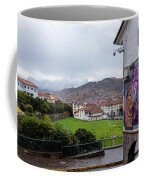 Street Scene with Colorful Mural Coffee Mug