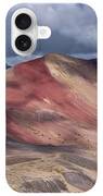 Rainbow Mountain Range Under Cloudy Skies iPhone Case