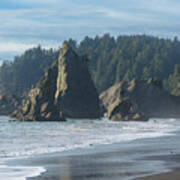 Dramatic Coastal Rock Formations Art Print