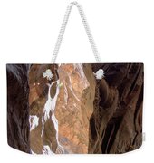 Sunlit Canyon Walls In The Narrows Weekender Tote Bag