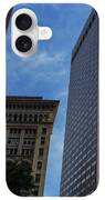 Skyscrapers Against Blue Sky iPhone Case