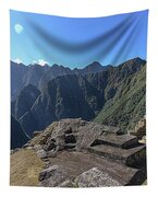 Majestic Mountain Views At Machu Picchu Tapestry
