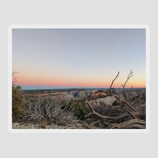 Breathtaking Canyon Sunset View Sticker