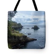 Rugged Coastal Landscape with Cliffs Tote Bag