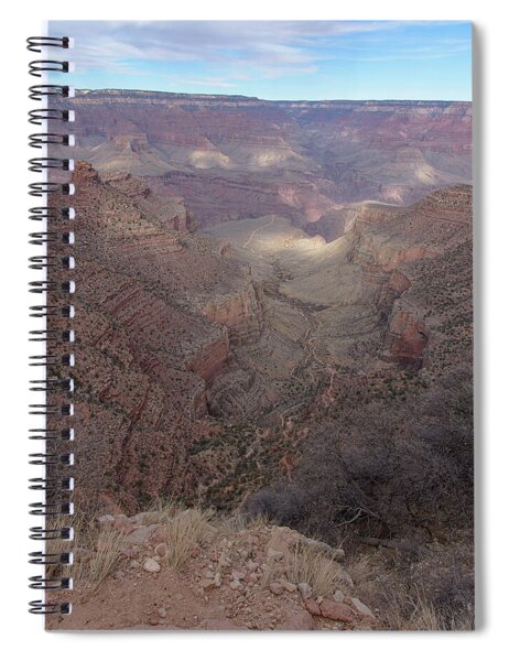 Majestic Grand Canyon Overlook Under Azure Sky Spiral Notebook