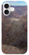 Majestic Grand Canyon Overlook Under Azure Sky iPhone Case