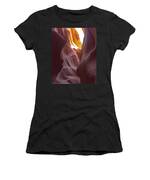 Curves Of Sunlit Antelope Canyon Walls Women's T-Shirt