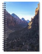 Breathtaking Valley Vista In Zion National Park Spiral Notebook