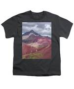 Majestic Colorful Mountain Range Youth T-Shirt