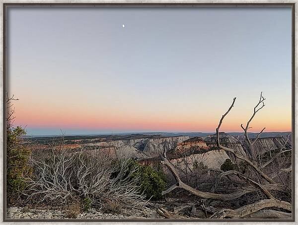 Breathtaking Canyon Sunset View Framed Print