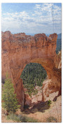 Majestic Natural Rock Arch In Bryce Canyon National Park Bath Towel