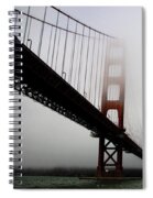 Golden Gate Bridge Disappears Into Misty Fog Spiral Notebook
