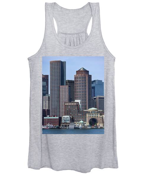 Boston Skyline by the Water Women's Tank Top