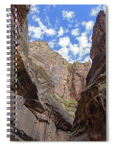 Majestic Canyon Sky View In The Narrows Spiral Notebook