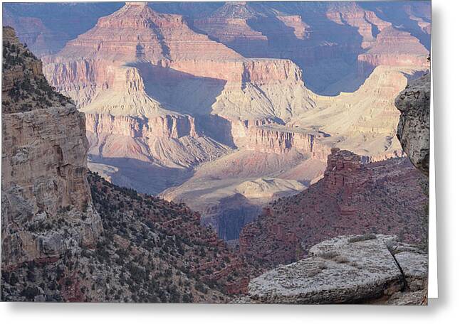 Majestic Grand Canyon Vista At Sunset Greeting Card