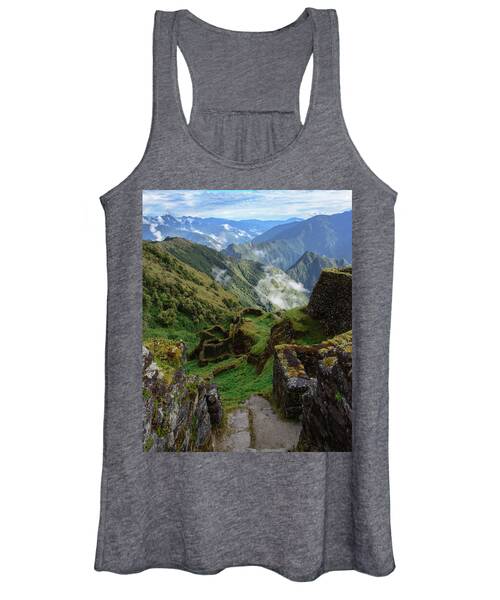 Mysterious Incan Ruins In The Mountains Women's Tank Top