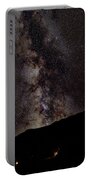 Starry Night Over Mountain Landscape Portable Battery Charger