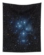 Pleiades Cluster in Cosmic Night Tapestry by Brandon Wichmann
