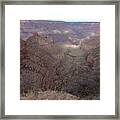 Majestic Grand Canyon Overlook Under Azure Sky Framed Print