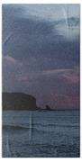 Serene Coastal Sunset with Cliffs Beach Towel