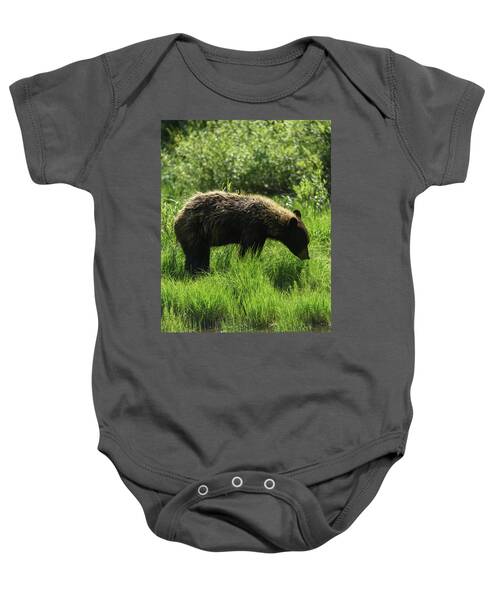 Solitary Bear In Grand Teton National Park Baby One-Piece