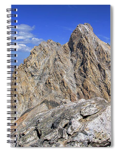Majestic Mountain Peak Under Clear Skies Spiral Notebook