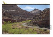 Winding Road Through Desert Canyon Zip Pouch