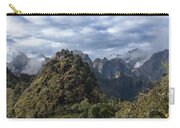 Misty Andes Mountain Range Landscape Zip Pouch